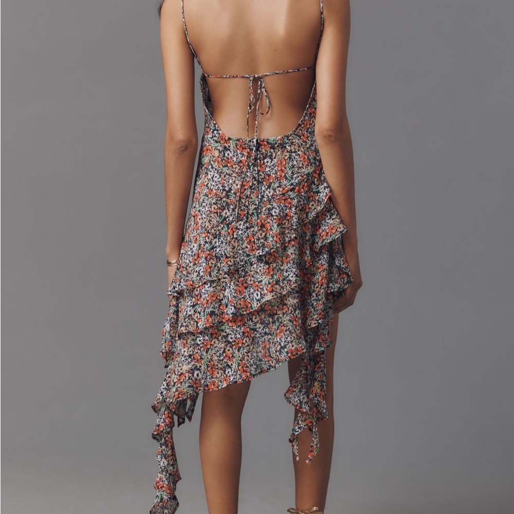 AFRM Floral Asymmetrical Dress - Multicolor - Picture 4 of 8
